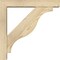 Ekena Millwork Funston Block Rough Sawn Bracket w/ Offset Brace, Douglas Fir, 4"W x 18"D x 18"H BKT0402X18X18FST05RDF - alternate 3